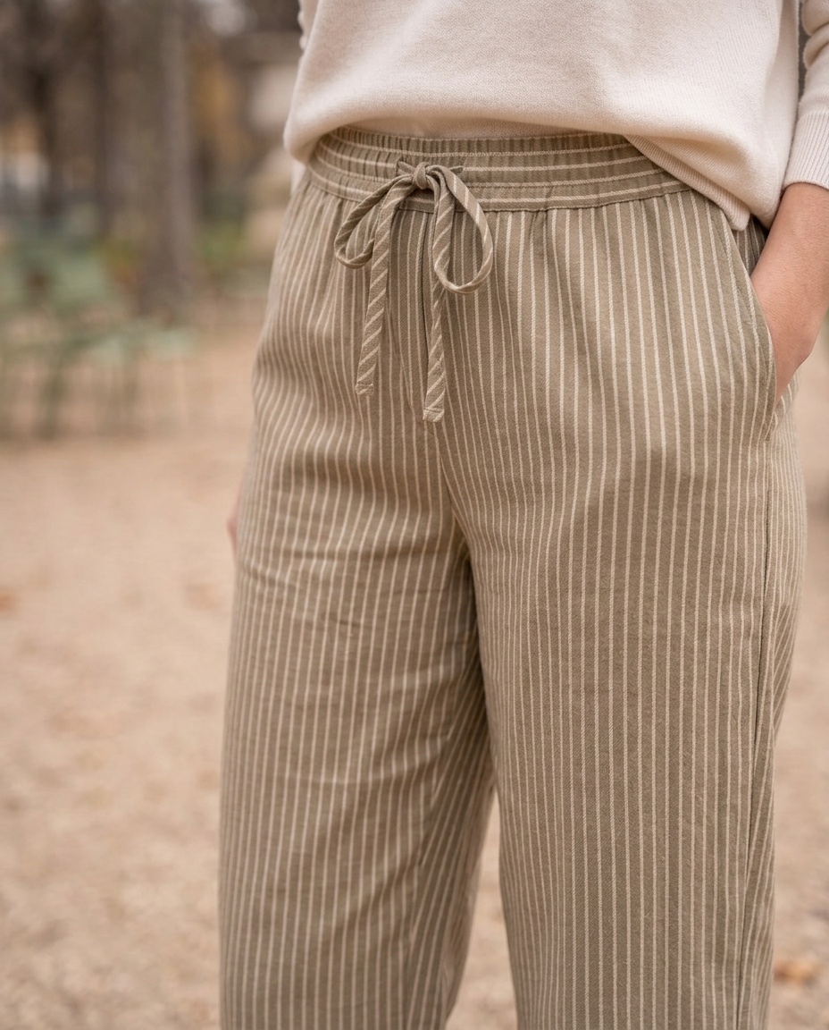 Pantalon Victoire — détail #Couleur_Kaki